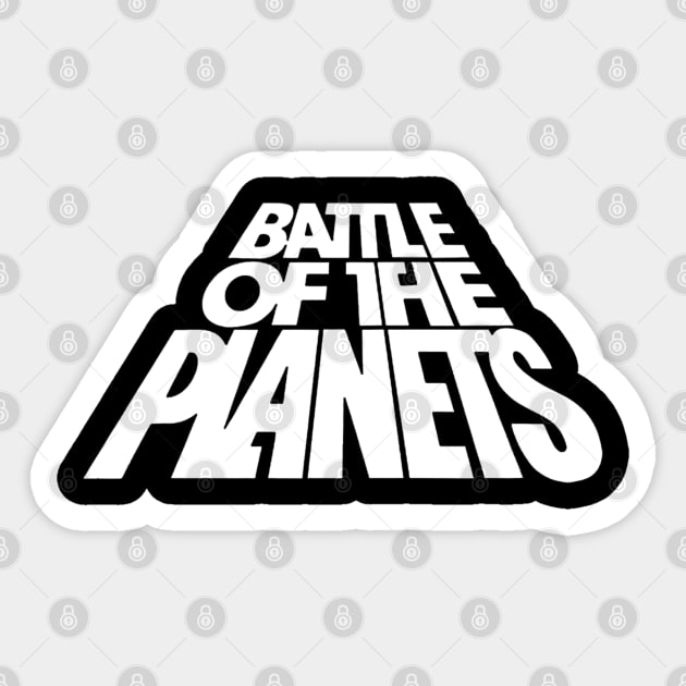 Battle of the Planets Logo Sticker by RetroZest